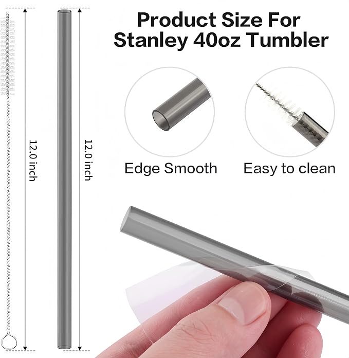 Joshey 12 Inch Tritan Replacement Straws - Image 2