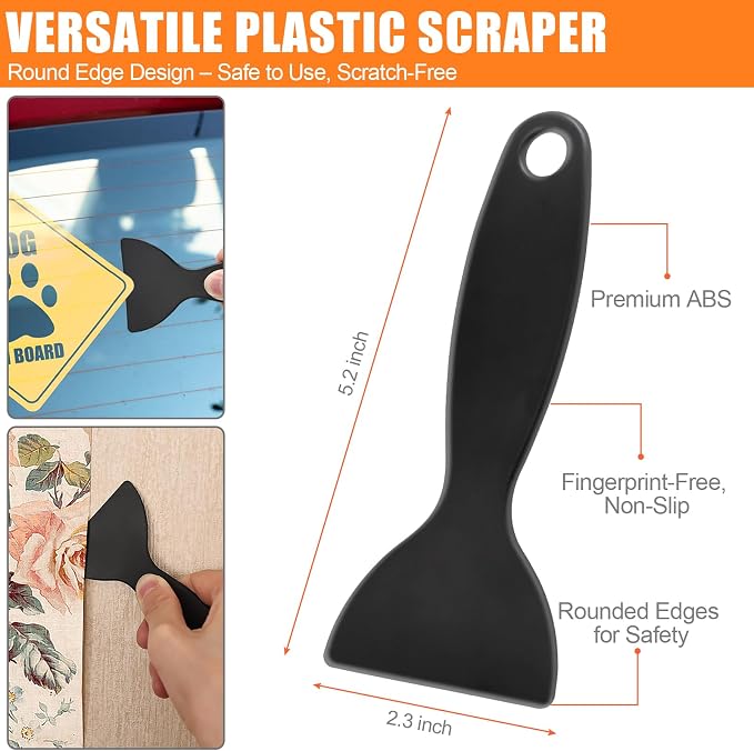 4 Pack Razor Blade Scraper, Premium Cleaning Scraper Tool - Image 4