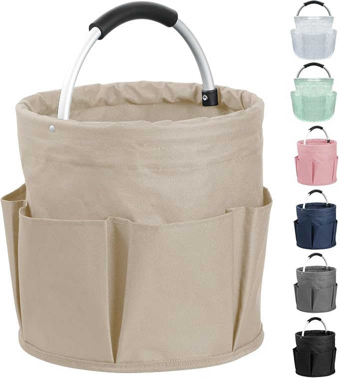 17L Cleaning Supply Caddy with Soft Handle, Portable Shower Caddy in 600D by IHOMAGIC