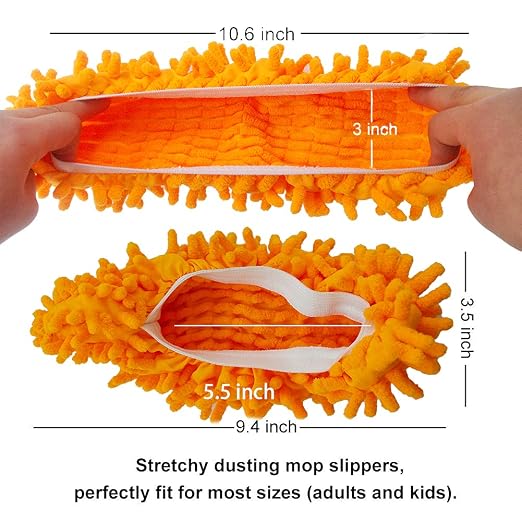 10 PCS 5 Pairs Dust Duster Mop Slippers Shoes Cover - Image 2