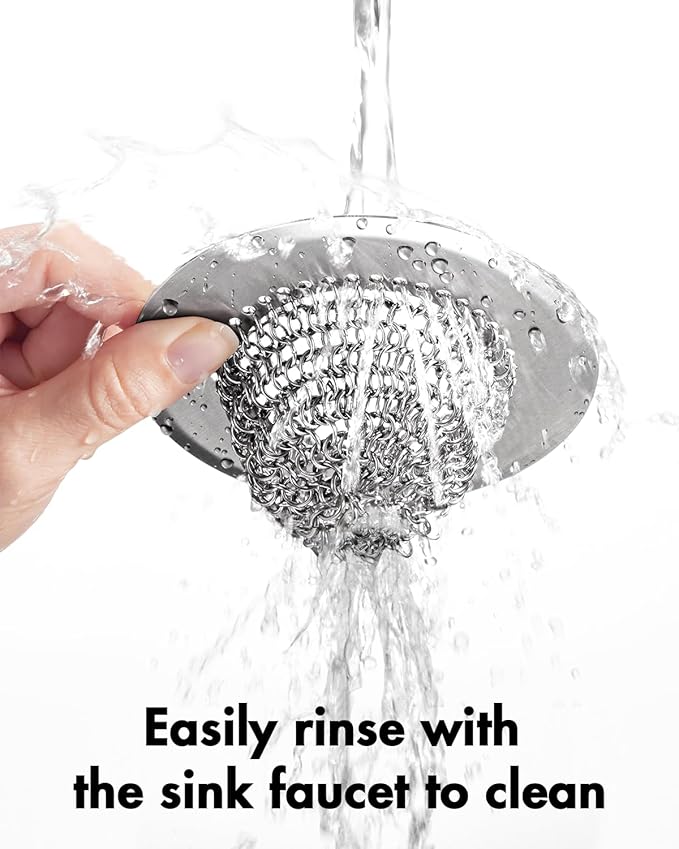 Revolutionary Kitchen Sink Drain Strainer/Patented Reversible Chain Mesh - Image 5
