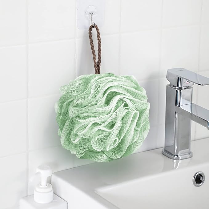 Fu Store Loofah Sponge Shower Loofahs 50g Bath Sponges Mesh Balls 4 Colors - Image 5