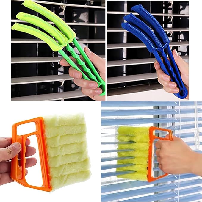 Blind Cleaner Duster Tool, 7 Finger & 3 Finger Window Venetian Blind Brushes - Image 8