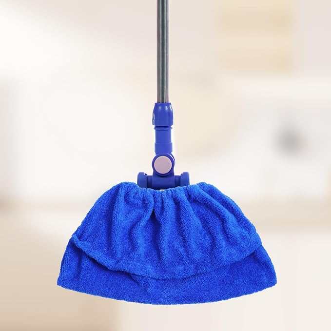 2 Pack Broom Pads to Baseboard Cleaning Tool, Reusable Microfiber Sweep Broom - Image 7