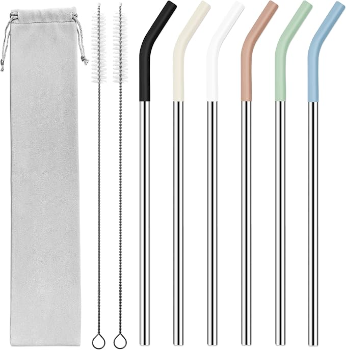 20 oz Stainless Metal Straws for 20 oz Stanley Tumbler by AccessoriesForWaterBottle
