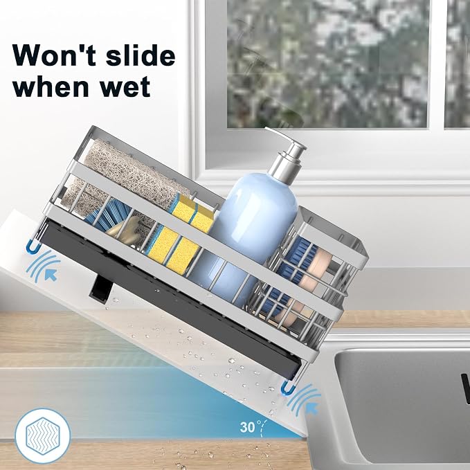 Kitchen Sink Caddy Organizer, Sponge Holder - Image 3