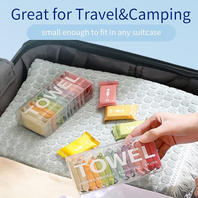 Disposable Compressed Towels, Portable Compressed Towel Tablets, Thicker Super - Image 3
