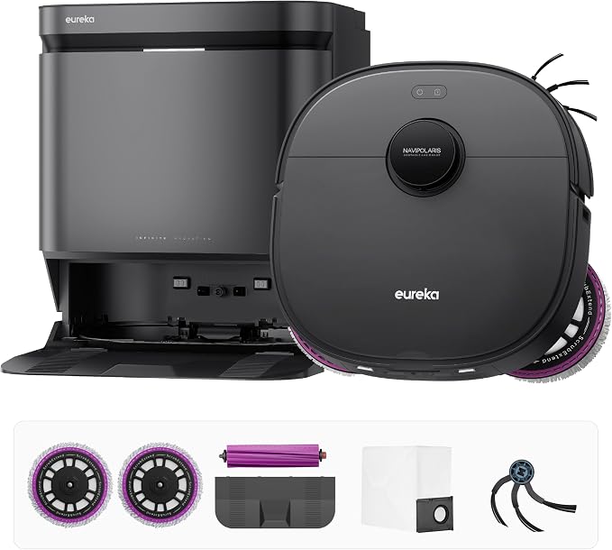 Eureka J15 Evo Ultra Self-Emptying Robot Vacuum Combo, 000 Pa Suction Auto Mop - Image 8