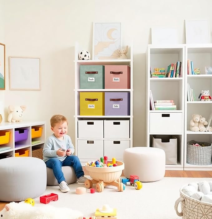 DECOMOMO Storage Cubes, Fabric Organizer Bins - Image 2