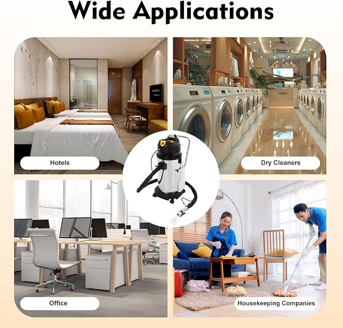 40L Commercial Carpet Cleaning Machine, 3 in 1 Carpet Spraying Floor Brush - Image 7