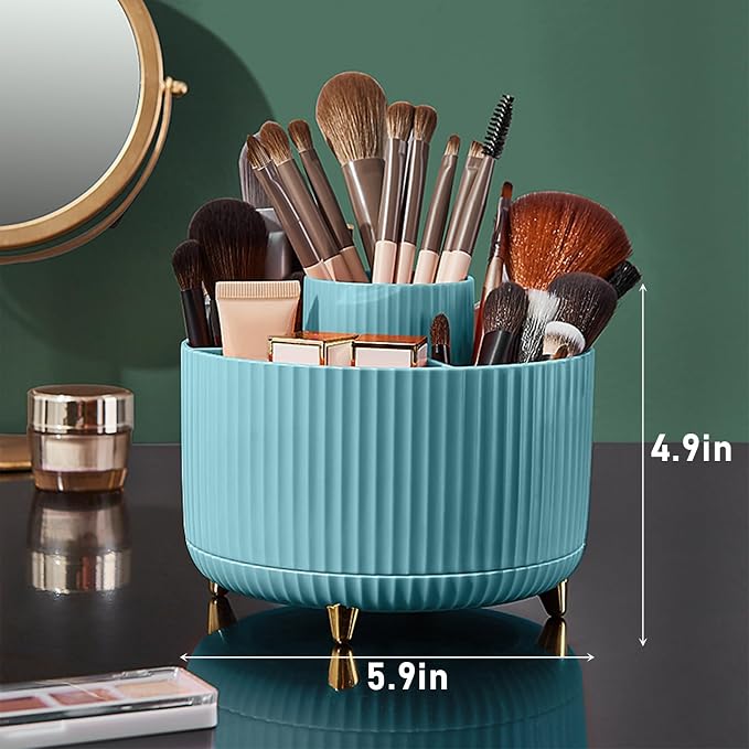 Diesisa 360 Rotating Makeup Brush Organizer - Image 6
