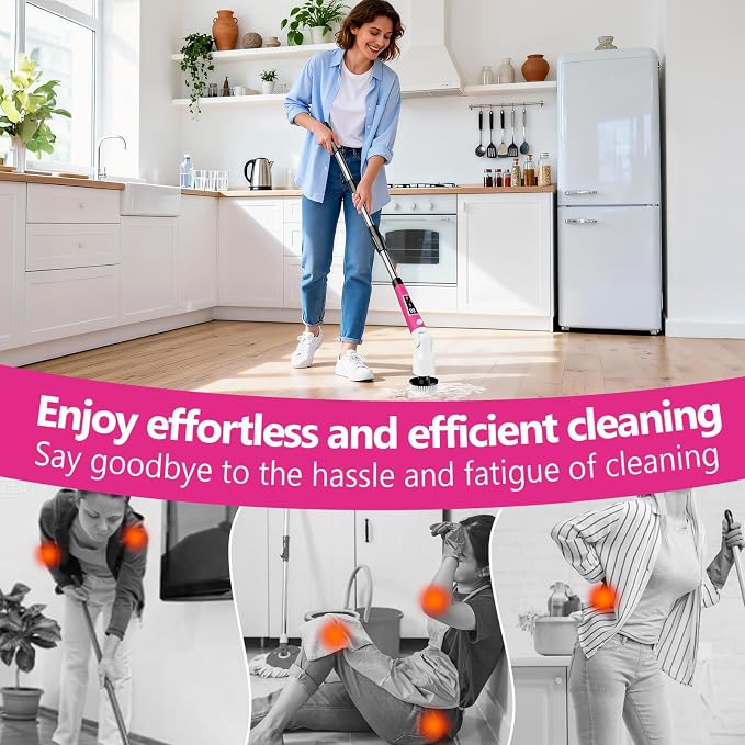Electric Spin Scrubber, 2026 New Adjustable Angle Cleaning Brush，IPX7 - Image 6