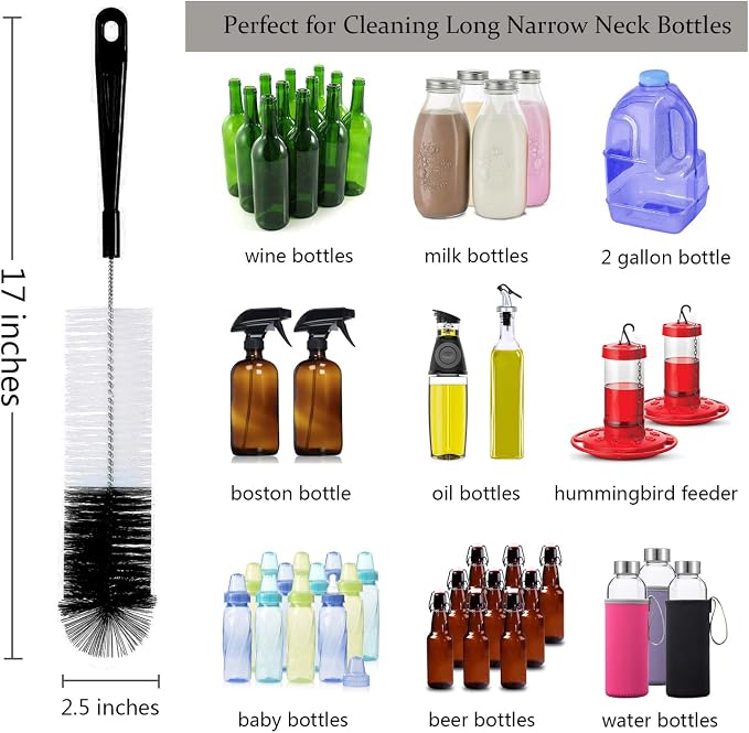 ALINK 8-Pack Bottle Cleaning Brush Set - Image 2