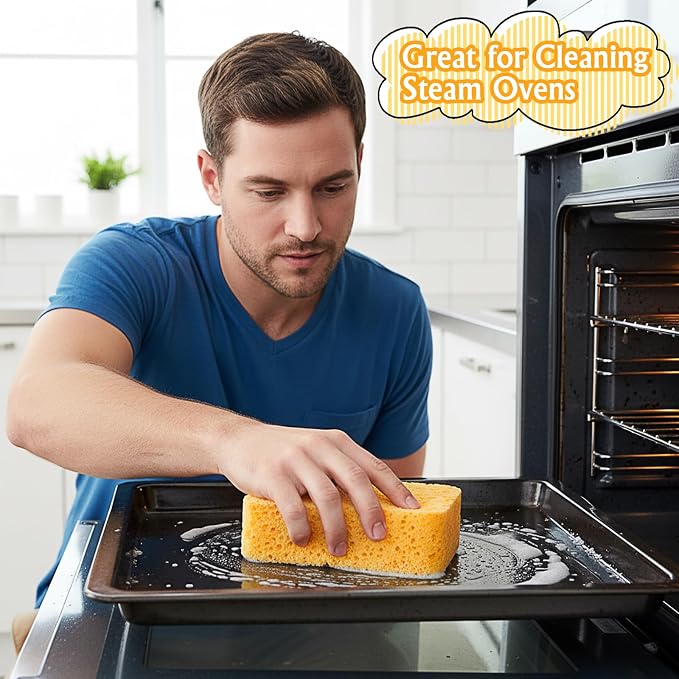 Large Sponge Non-Scratch, Super Absorbent Heavy Duty Large Sponges - Image 5