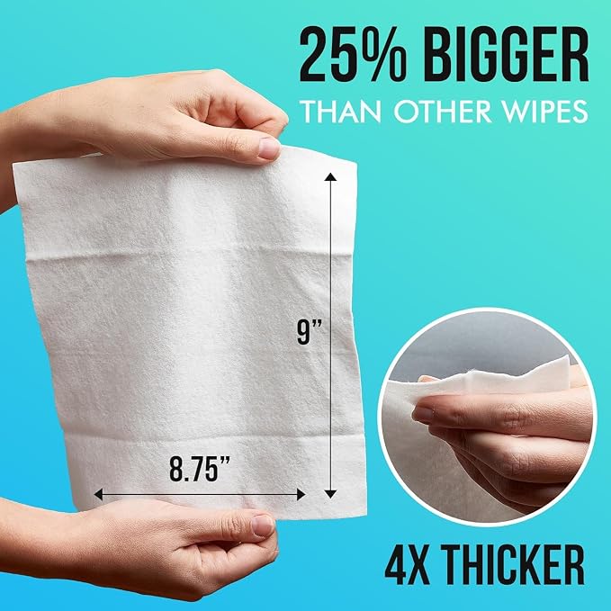 Extra Large Bath Wipes for Adults Bathing No Rinse - Image 5