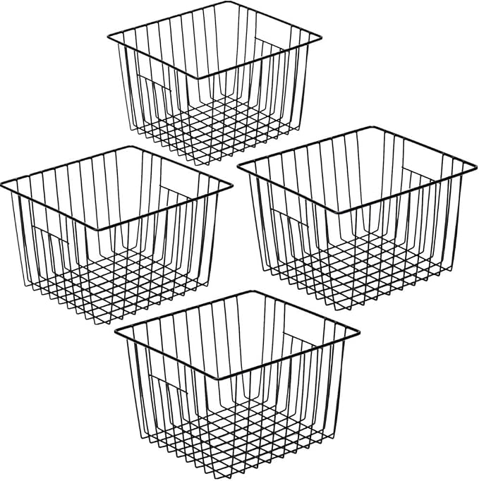 Slideep Refrigerator Freezer Organizer Wire Storage Basket, Farmhouse Food Wire by WelcometotheSlideep