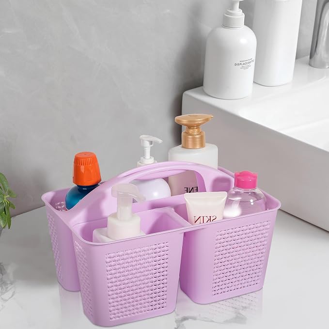UUJOLY Plastic Portable Shower Caddy Basket Bucket, Cleaning Shower Basket - Image 2