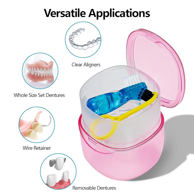 Travel Denture Case Denture Soaking Container - Image 3