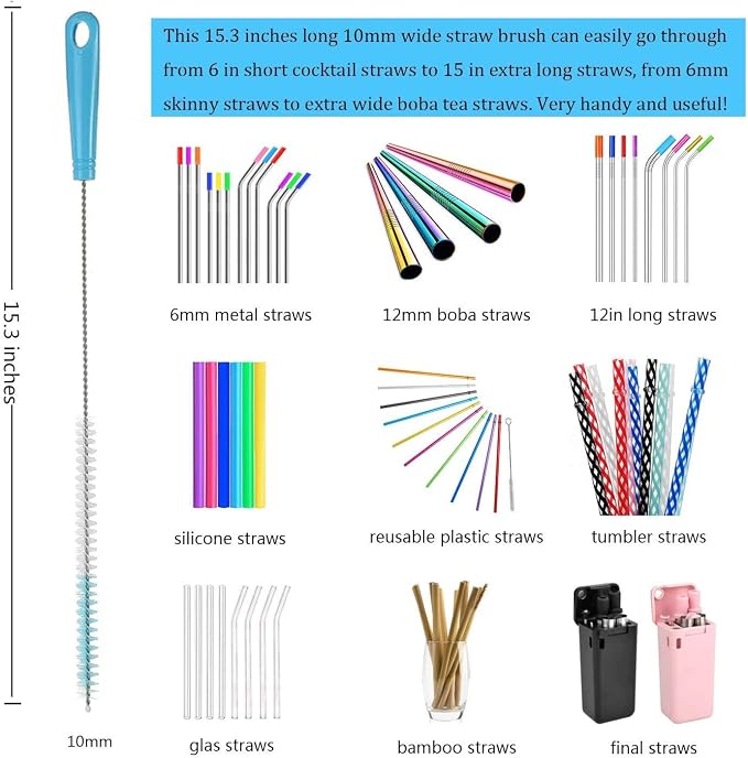 ALINK 8-Pack Bottle Cleaning Brush Set - Image 4