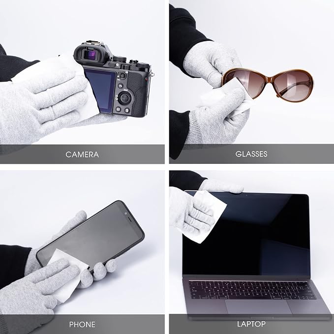 VSGO 20pcs Microfiber Camera Cleaning Cloths, Durable Double-Sided Lens Cloths - Image 6