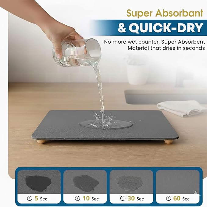Stone Drying Mat for Kitchen Counter - Image 2