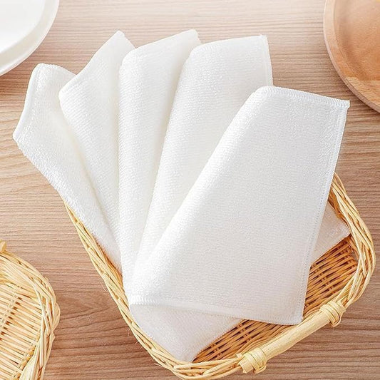 Bamboo Fiber Dish Cloths for Kitchen, Reusable Dish Towels, Double Layered by MakeyourPlantingDreams