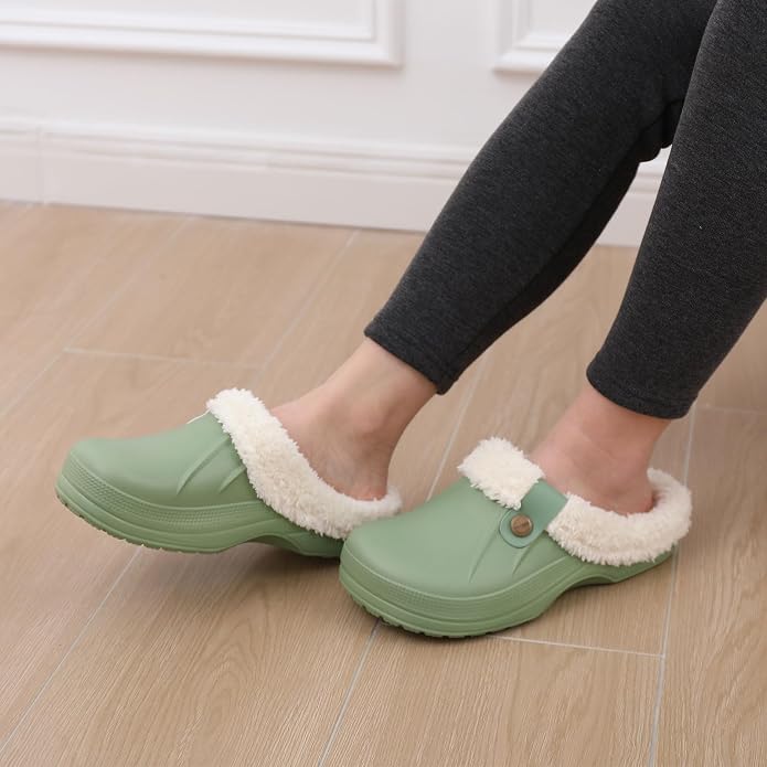 Beslip Classic Fur Lined Clogs Waterproof Winter Fuzzy Slippers - Image 6