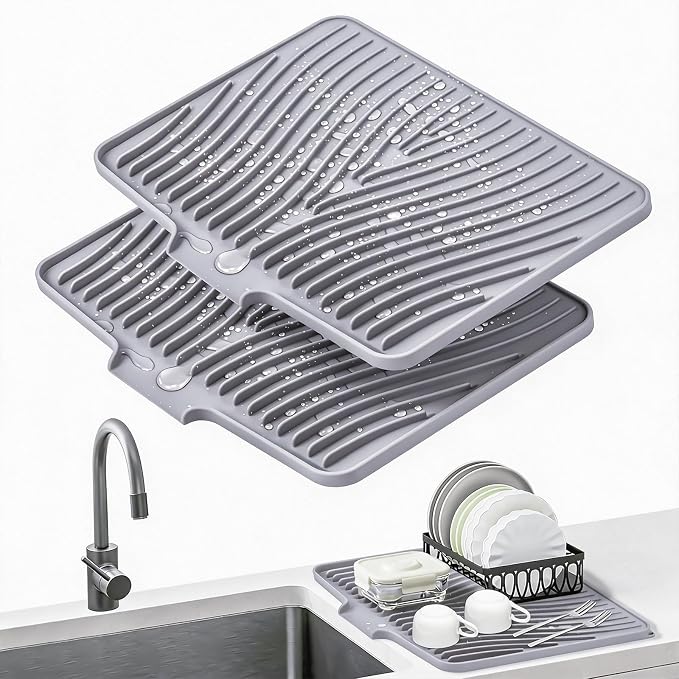 Dish Drying Mat, Stone Drying Mat by TIKNIKHomeOutdoor