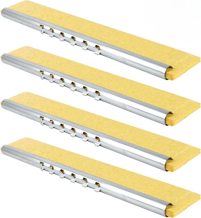 4 Pack of Replaceable Compressed Cellulose Sponge Mop Heads, Size:12.8 Inch by LILAC