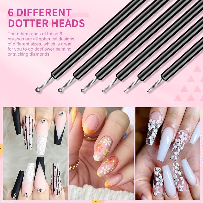 SAVILAND Nail Art Brushes Set - Image 7