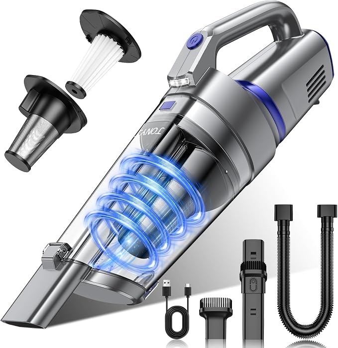 JONYJ Handheld Vacuum Cordless, 16000PA Strong Suction Hand Held Car Vacuum by JONYJ