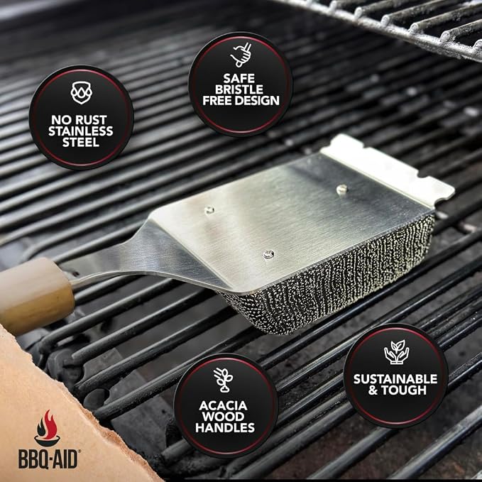 BBQ-AID Bristle Free Grill Brush and Scraper - Image 8