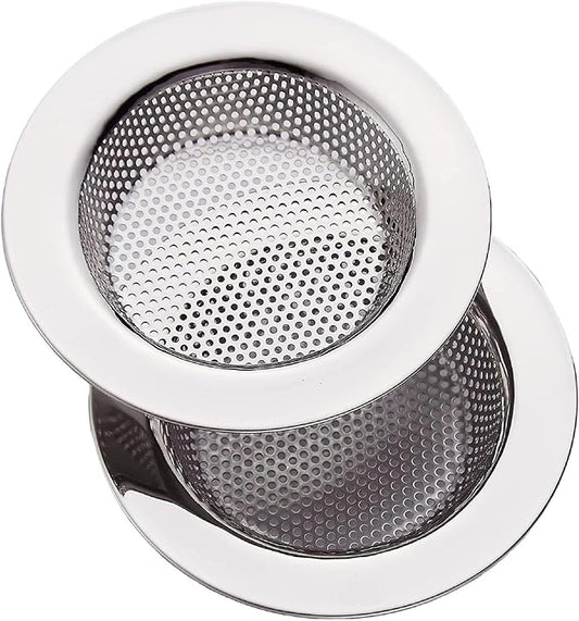 2-Pack Kitchen & Bathroom Sink Drain Strainers I 4.5 Inch Bathroom Drain Hair by EverythingYouNeed
