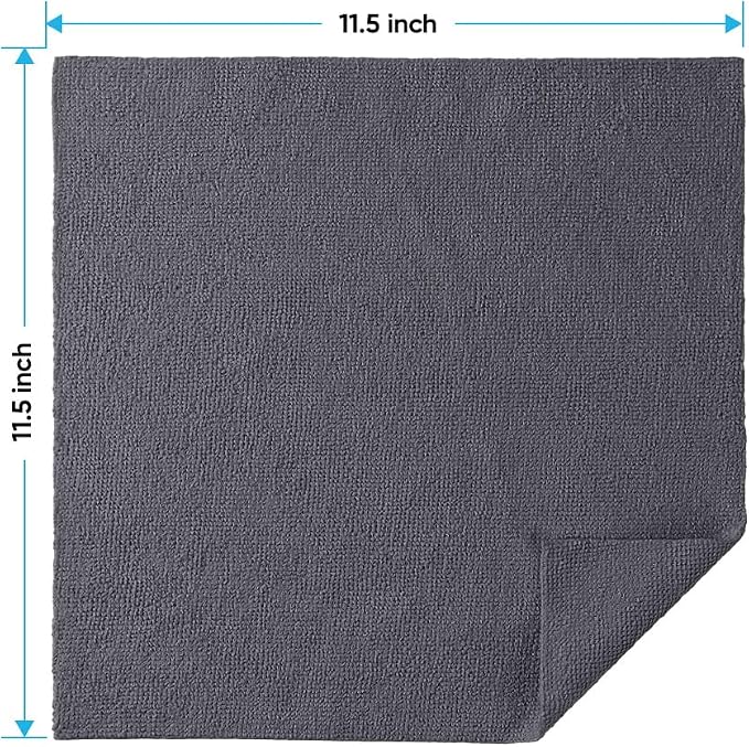 HOMEXCEL Grey Microfiber Cleaning Cloths, 20 Pack Cleaning Rags - Image 2