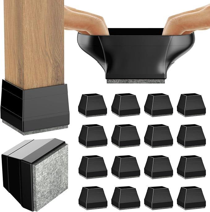 Square Chair Leg Protectors for Hardwood Floors by ComeHomeWithMe