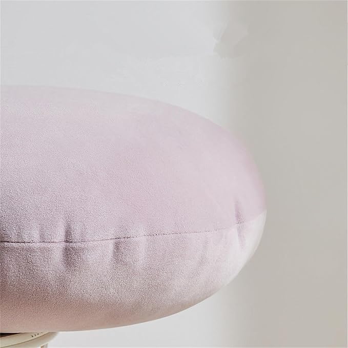 MOJUN Round Throw Pillow, 15.7" Soft Solid Color Home Decorative Round Pillows Sofa Chair Cushion Floor Pillows for Couch Car Living Room Bed, Grass Green