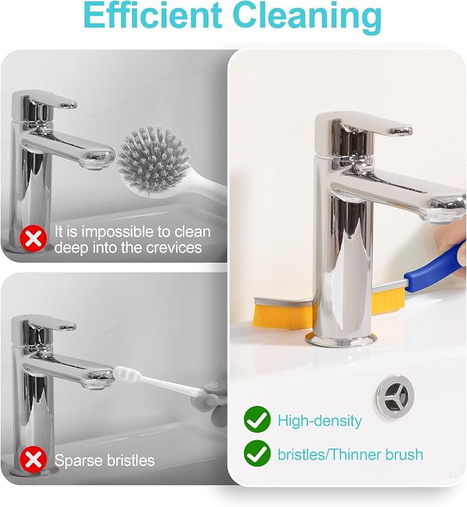 JOYMOOP 4 Pack Crevice Cleaning Brush, House Cleaning Supplies, Magnetic Gap - Image 5