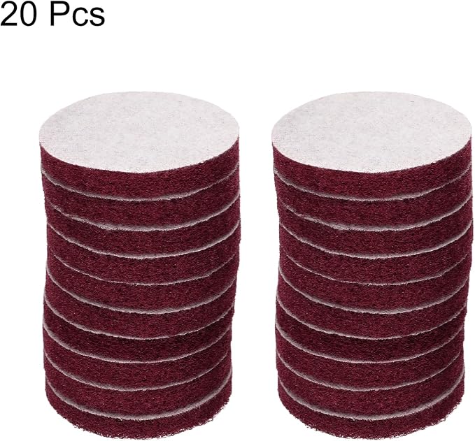 HARFINGTON 20pcs Scrubber Scouring Pads 500 Grits 3 Inch Drill Power Brush Hoop - Image 3