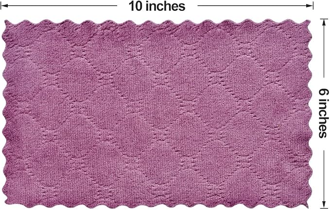 lSmall Reusable Cleaning Cloths, 6 x 10 inch, Super Absorbent Multipurpose Dish - Image 2