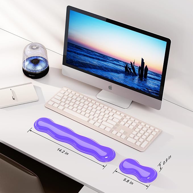 Gel Keyboard and Mouse Wrist Rest Set, Comfort Ergonomic Wrist Support - Image 6