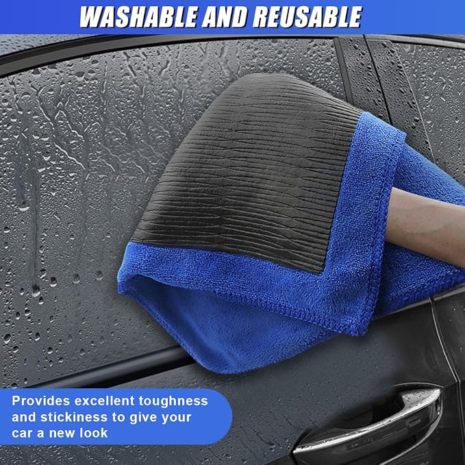 2PCS Clay Bar Towel for Auto Detailing, No-Scratch DIY Detail Clay Bar - Image 6