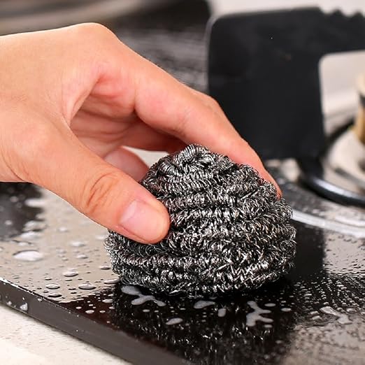 6 Pack Stainless Steel Wool Scrubber, Scrubbing Scouring Pad, Steel Wool - Image 4