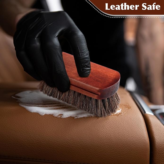 LemonRoad 12 Pcs Bulk Leather Horse Hairbrush Shoe Shining Brush - Image 6