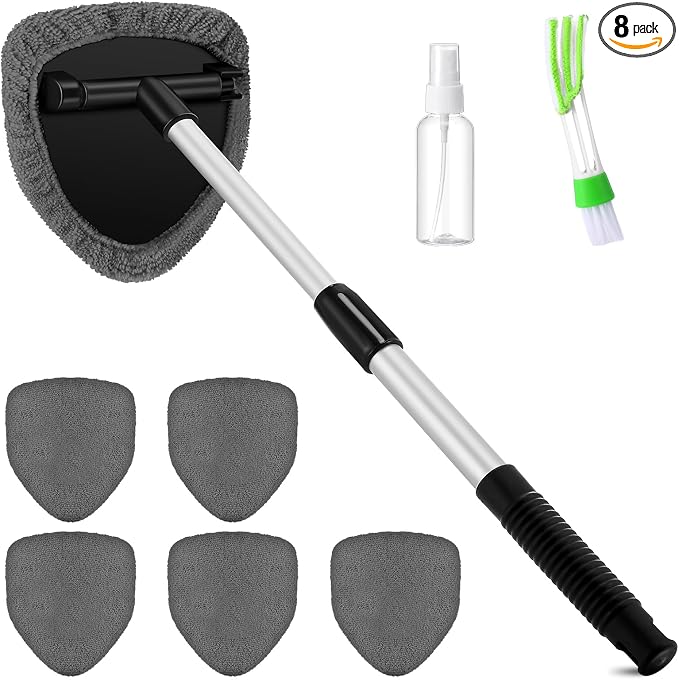 8 Pcs Car Windshield Cleaner Tool Kit by Potchen