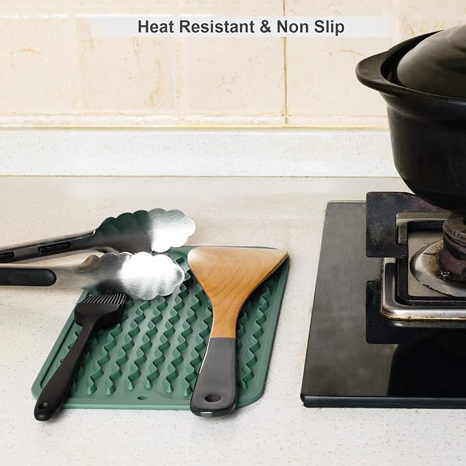 ZLR Silicone Dish Drying Mat for Kitchen Counter, Eco-Friendly Fast Dry Dish Mat - Image 9