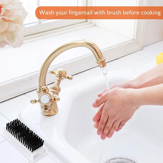 BOAO 5 Pcs Nail Scrubbers Hand Scrub Brushes - Image 5