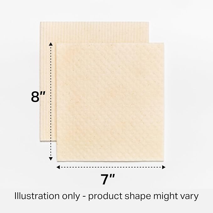 Swedish Wholesale Dishcloths Reusable 8" x 7" Sponge Cloths, Bulk 10 Pack of - Image 9