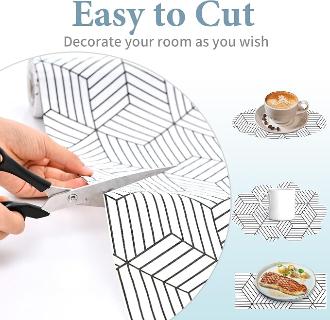 Shelf Liners for Kitchen Cabinets Non Adhesive Shelf Liner Paper Non-Slip - Image 6