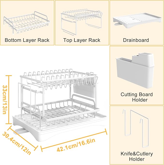 Dish Drying Rack Carbon Steel Dish Rack - Image 2