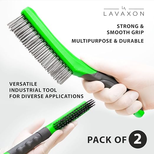 Wire Brush Set-Heavy Duty Stainless & Carbon Steel Bristles - Image 4